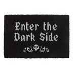 Black Enter The Dark Side Coir Doormat