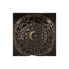 35cm Square Black Astrology Wheel Cushion