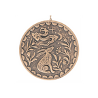 Bronze Midnight Hare Terracotta Plaque