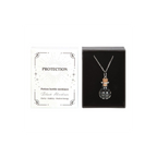 Protection Black Obsidian Crystal Chip Potion Bottle Necklace