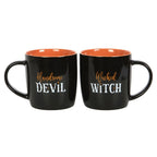 Wicked Witch and Handsome Devil Couples Mug Set