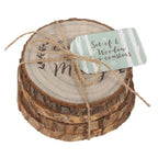 Set of 4 Printed Log Coasters